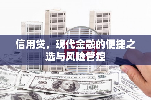 平凉信用贷，现代金融的便捷之选与风险管控