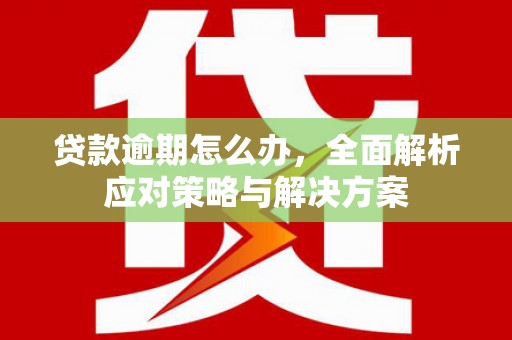 平凉贷款逾期怎么办，全面解析应对策略与解决方案